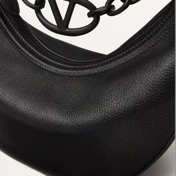 SOLD - NWT Valentino Black VLogo Moon Mini Bag - Picture 4 of 7